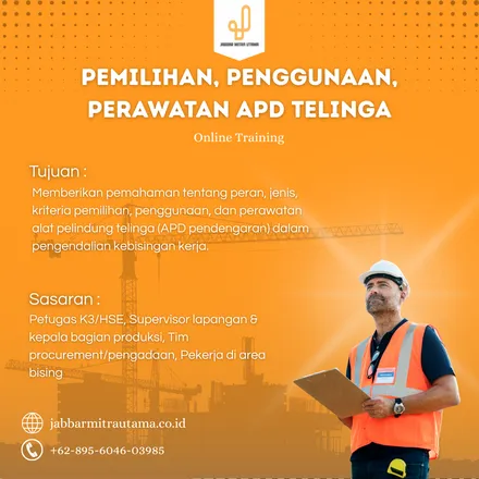 Pemilihan, Penggunaan, Perawatan APD Telinga